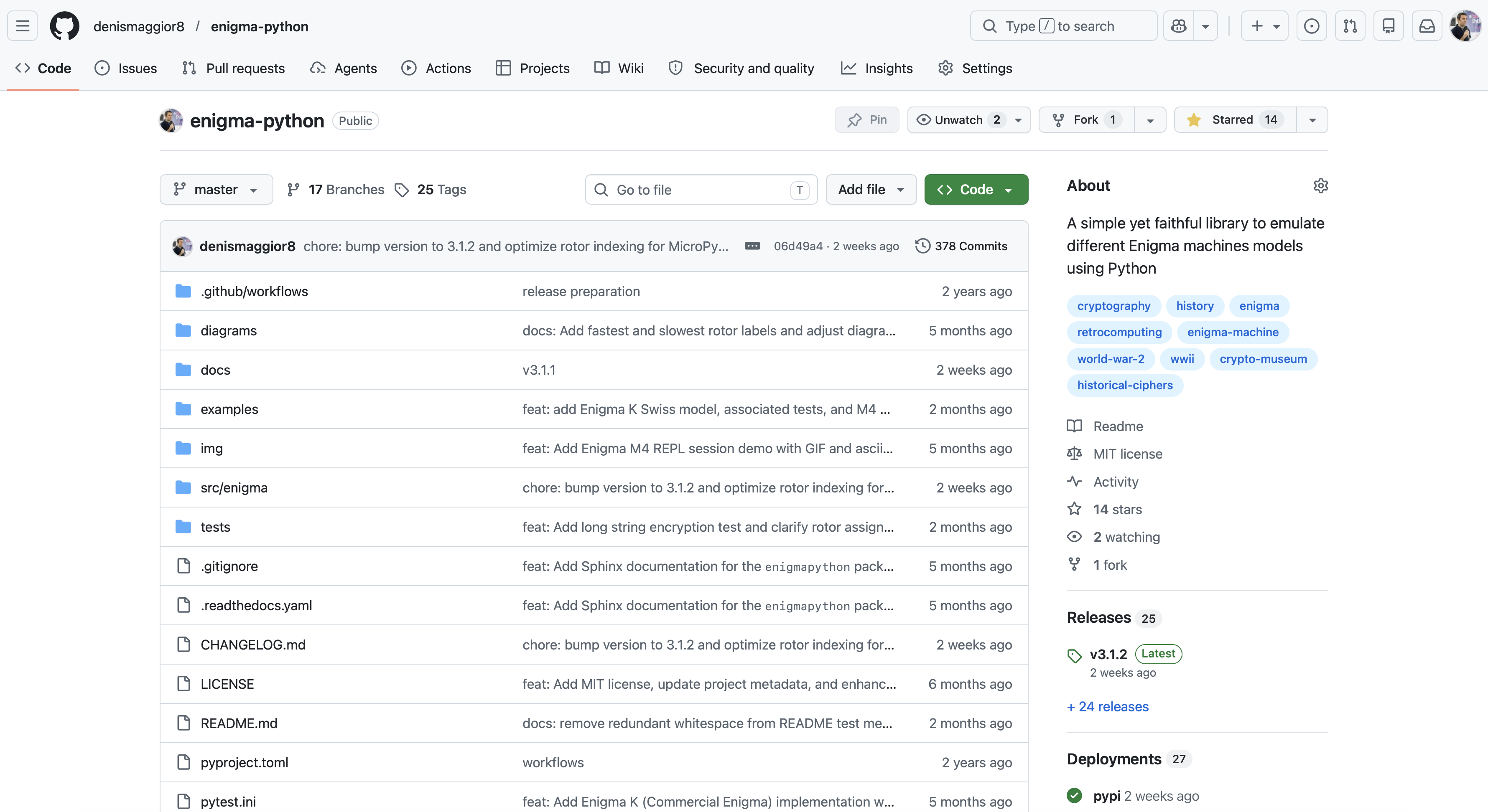 The enigmapython Library